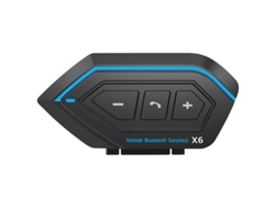 Auriculares Bluetooth 5.0 Para Casco Con Micrófono Rígido, Intercomunicador Impermeable, Emparejamiento Universal, Para Moto Y Esquí (negro)
