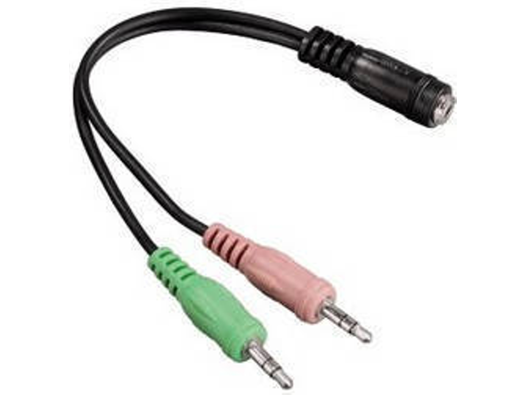 Adaptador HAMA 00054572 (Jack 3.5mm - Negro)