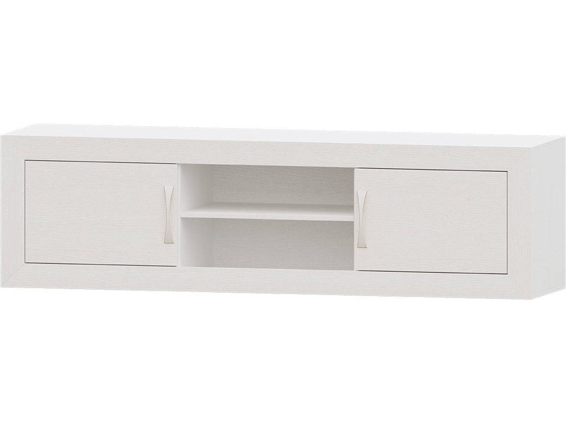 Mueble de TV MUEBLAM Niza (180x50x42 cm - Melamina - Blanco)
