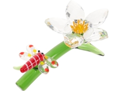 Elegantes Delicados Adornos Cristal Forma Libélula Versátil Decoración Bodas Regalos Mujeres Estilo Refinado
