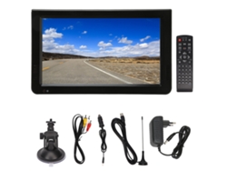 Televisor portátil de 10 pulgadas con sintonizador de alta sensibilidad recargable
