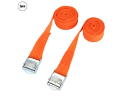2 Piezas Correas De Apriete Con Trinquete Para Tracción Vehicular (1" 2.5m)