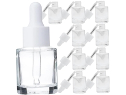 10 Pièces Flacons Compte, Gouttes Verre Para Huiles Aromatiques Bouteilles De Stockage Vides Avec...