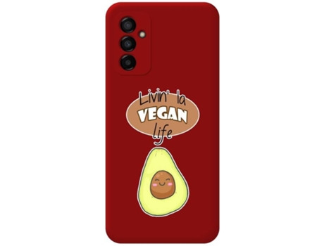Carcasa para Samsung Galaxy M23 5G TUMUNDOSMARTPHONE Silicona Líquida Dibujos Rojo