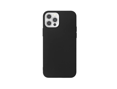 Funda para iPhone 12/12 Pro MYWAY Piel Sintética Textura Suave Negro