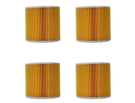 Filtro Hepa de polvo de aire de 4 piezas para Karcher A2004/A2054/Wd2.250, piezas de filtro de repuesto para aspiradora Karcher
