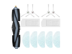 Cepillo lateral principal blanco para mopas HEPA. Compatible con Ecovacs Deebot T10/T10 Turbo.