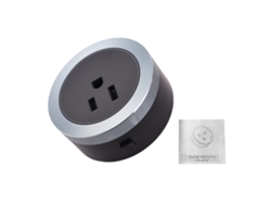 Adaptador Eléctrico De Riel De 3250 W Con Enchufe Estadounidense, 15 A, Led Azul Y Diseño Compacto Para Enchufes Universales.