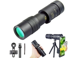 Monocular HD portátil con zoom 10x300x, diseño retráctil, ideal para acampar, observación al aire libre y como luz nocturna. SFUSHOS