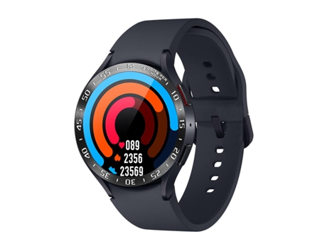 Círculo Negro em letras brancas tipo Moldura de Reloj INF para Samsung Watch 6 Negro 40.5mm/43mm