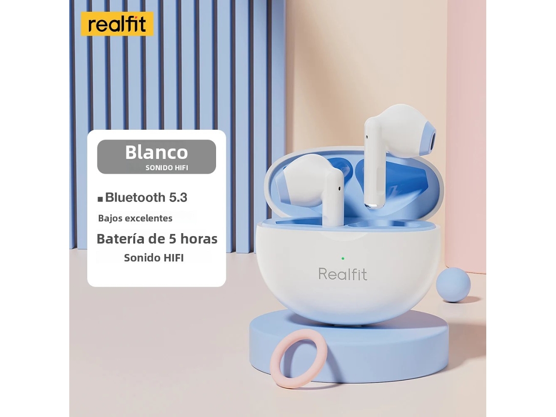 Auriculares intraaurales inalámbricos Bluetooth Hifitws de alta calidad con control de volumen. Mdug