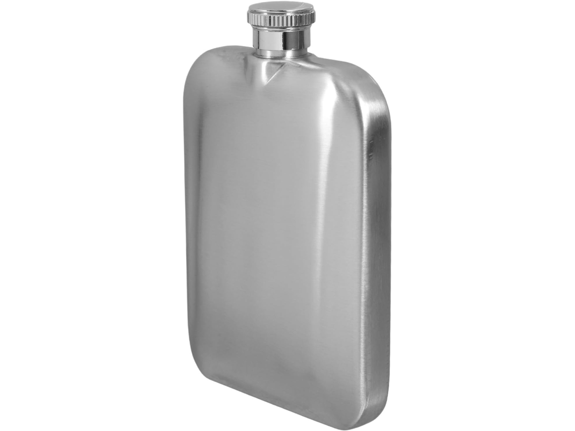 Petaca De Acero Inoxidable De 170 Ml Para Whisky Con Acabado Mate Antideslizante, Mini Portátil.