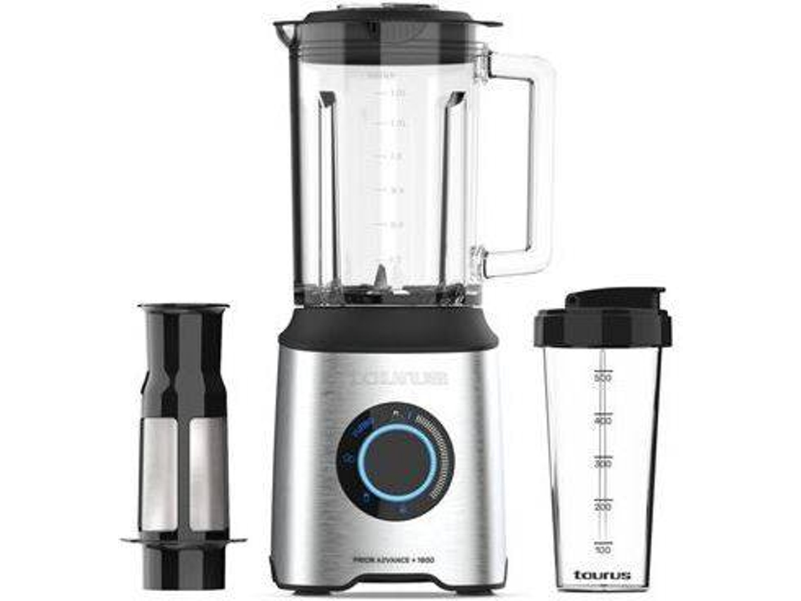 Batidora de Vaso TAURUS Prior Advance+ 1800 (1800 W - 2 L - Negro y Metálico)