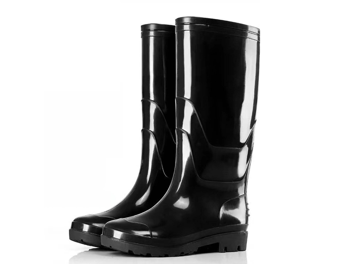 Botas De Lluvia Impermeables, Antideslizantes Y Duraderas Para Hombre, Botas Altas De Trabajo, Talla 44 (28x38x10.5)