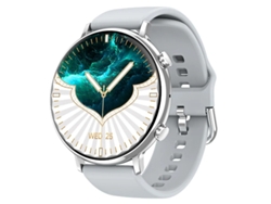 Reloj inteligente Bestvite para mujer con llamadas Bluetooth, seguimiento deportivo, monitorización de salud y podómetro (plateado)