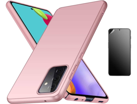 Kit Carcasa Y Protector Samsung A52 5G Ultimatte Turtleshell Rosa