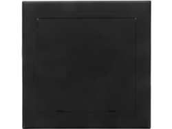 Panel Acceso Plástico Negro 200x200 Mm Inspección Plomería