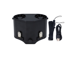 Ventilador Portátil 3 En 1 De 20000 Mah Con Clip Para Cinturón, Velocidad Continua Para Trabajos Al Aire Libre.