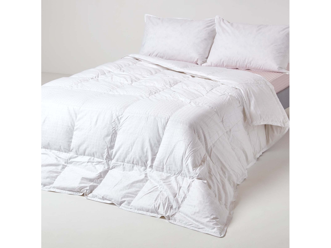 Homescapes Premium White Goose Down 4.5 Tog Summer Duvet, 150 X 200 Cm