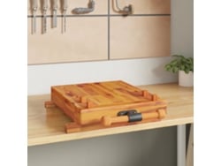 Banco de trabajo con torno, 52 x 44 x 9,5 cm, acacia maciza, DKD HOME DECOR