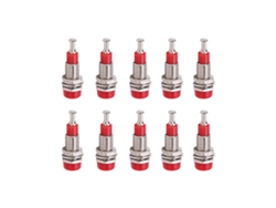 Juego de 10 conectores banana hembra M6 para pruebas