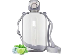 Botella De Agua Deportiva De 750 Ml, Fina, A Prueba De Fugas, Ideal Para Camping, Con Asa Rosewell (gris)