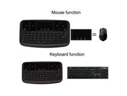 Mini Teclado Inalámbrico De 2,4 Ghz Con Ratón Aéreo Y Panel Táctil Para Android Tv Box, Smart Tv, Pc Y Portátiles.