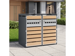 Caja De Almacenamiento Con Tapa Abatible Y Cerradura, 2 Puertas.