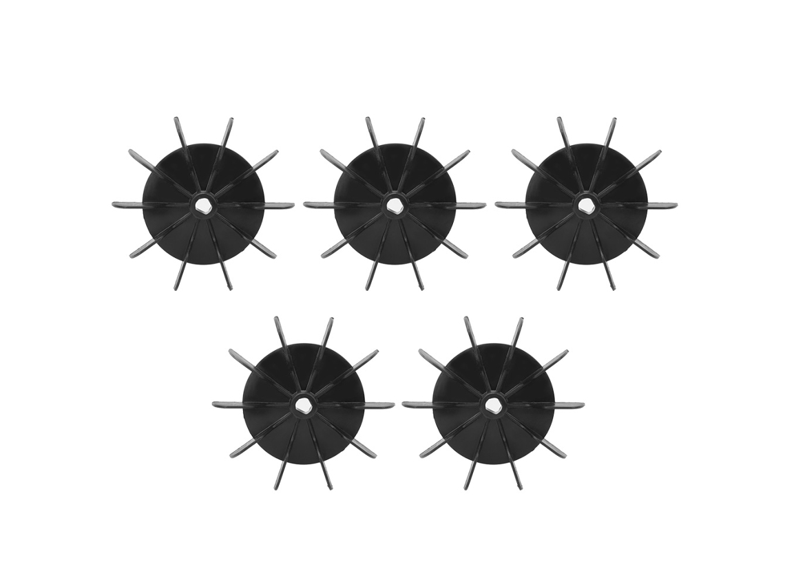 5 Piezas Paleta De Ventilador Conexión Direccional 13mm 10 Palas, Accesorio De Motor Compresor De Aire