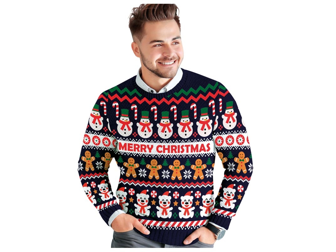Jersey Navidad Muñeco de Nieve para hombre