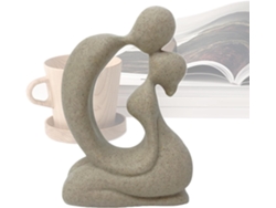Par De Esculturas Resina Escultura Pareja Decoraci N Con Dise O Abstracto Para Novios Compromiso Dormitorio Hogar Regalo