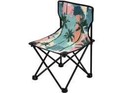 Silla Plegable De Camping Marrón Resistente Duradera Portátil Fácil Instalar