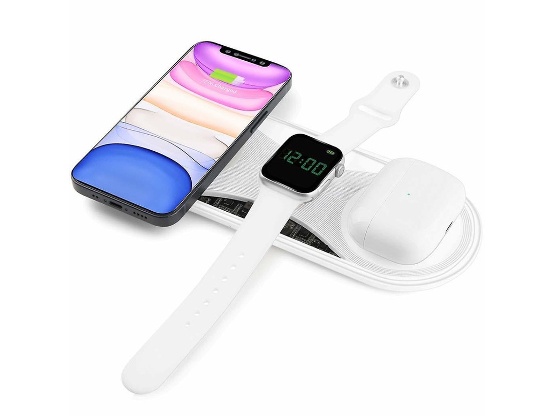 Cargador Sem Fio Qi Para Apple, Samsung Yizhood Blanco