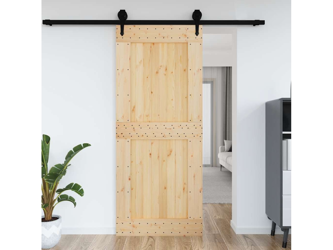 Puerta Narvik 95x210 cm Madera maciza de pino Wsd458109 Lovely Home