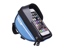 Bolsa frontal impermeable para teléfono de bicicleta con soporte para pantalla táctil FACPOET