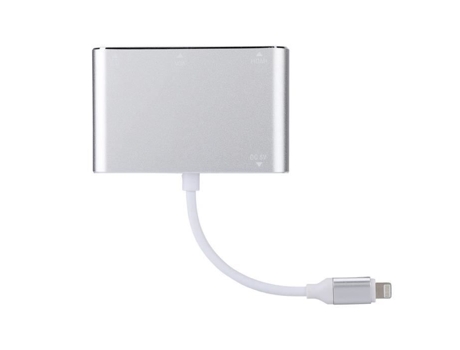 Convertidor de adaptador de concentrador de Audio Lightning a HDMI Vga para Iphone5 5S 6 6S 6Plus 6Splus 7 Ipad4 Ipad