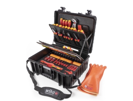 WIHA Caja de herramientas conjunto XL eMobility de 77 unid. (44198)