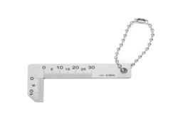 Goniómetro Protracto de acero inoxidable de 0 a 30 mm, regla angular para encontrar esquinas.