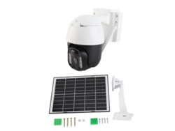 Cámara De Seguridad 4g De 4 Mp Con Energía Solar, Ip67, Detección De Personas Mediante Ia, Batería Externa Y Conexión Inalámbrica.