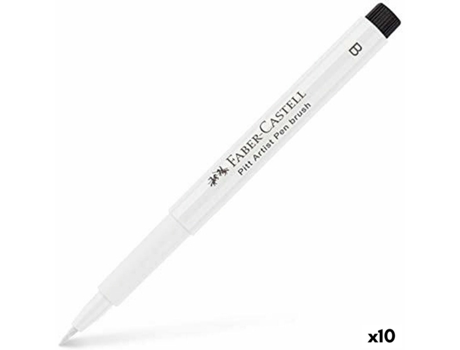 Rotuladores FABER-CASTELL pitt artist Blanco 10 unidades