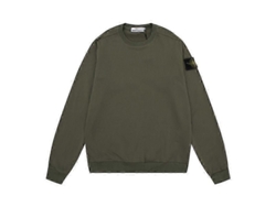 Suéter Unisex De Manga Larga Y Cuello Redondo En Color Liso Con Insignia Para Parejas Adultas, Estilo Deportivo.