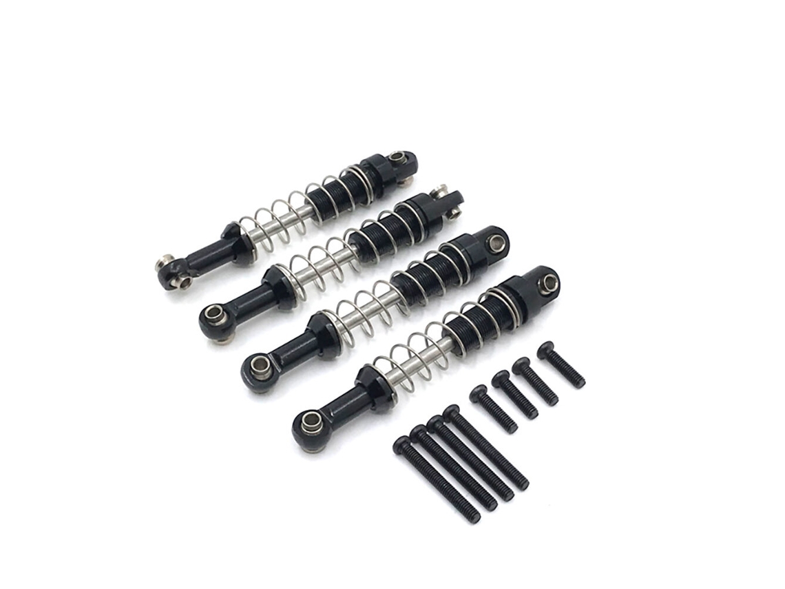 Amortiguadores metálicos mejorados (4 unidades) para Mn D90, D91, D96, Mn98, 99s, Wpl, C14, C24, C34, piezas de coche RC