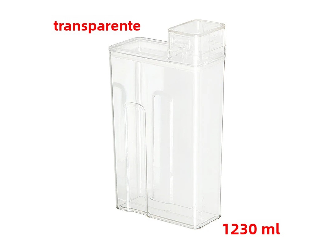 Botella De Detergente Reutilizable De Gran Capacidad (transparente) De 1000 Ml Para Ropa, Contenedor De Almacenamiento Para Suavizante De Telas.
