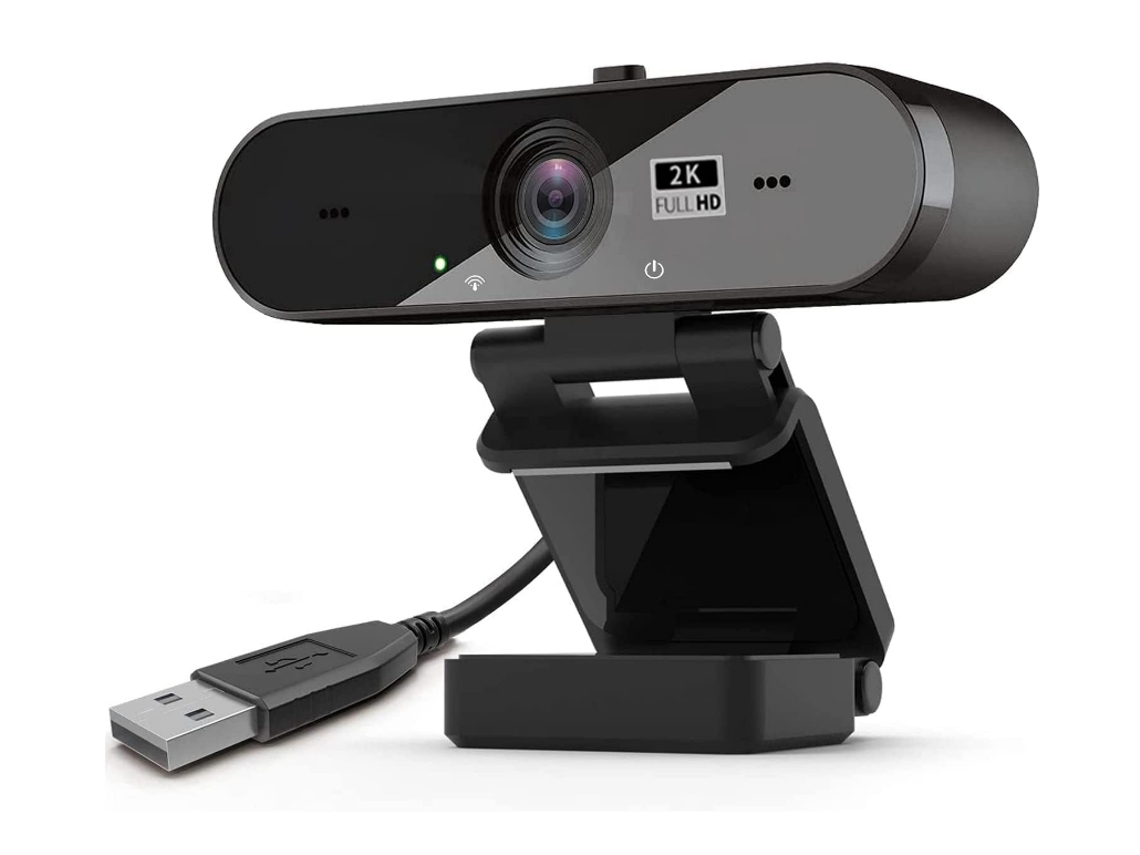 Cámara web 2K 2560x1440P Cámara web Cámara de video para PC Enseñanza en línea en vivo Cámara web USB para transmisión Cámara web con micrófono CHRONUS