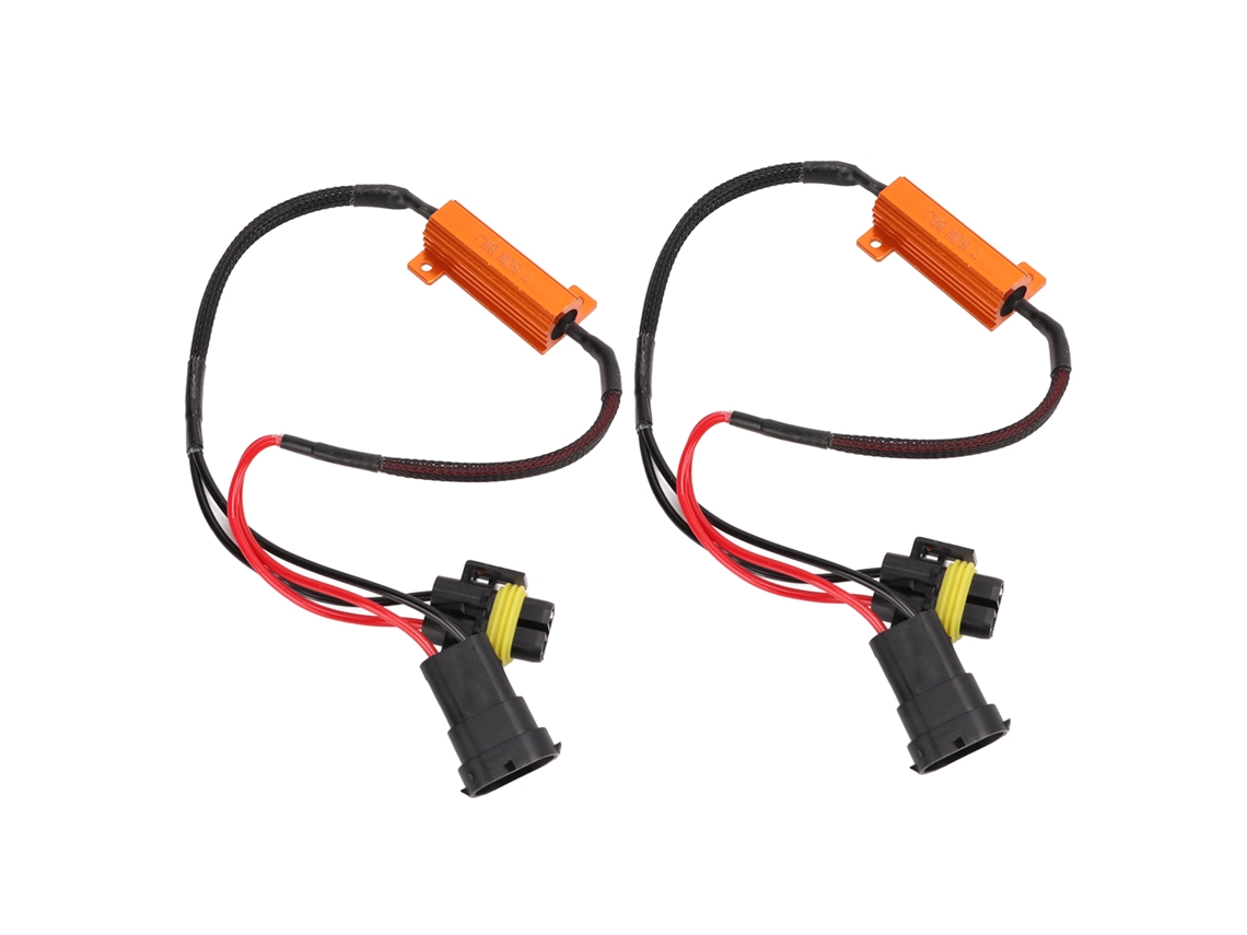 2 Resistencias Led Para Luces Traseras. Diseño Todo En Uno. Ligero Y Portátil. Fabricado En Aleación De Aluminio.