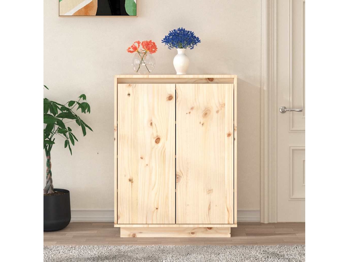 Mueble Zapatero | Armario Zapatero De Madera Maciza De Pino 60x35x80 Cm