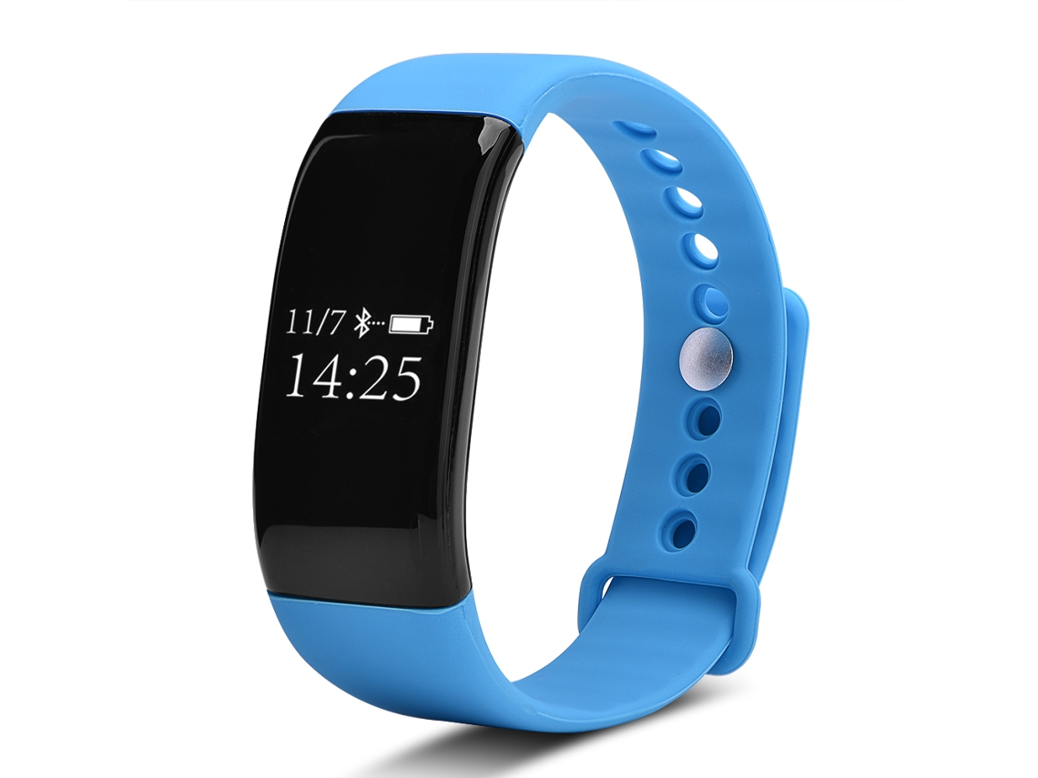 Pulsera Deportiva Inteligente Con Medida De Presión Arterial, Impermeable, Reloj Bluetooth Para Android Ios Azul