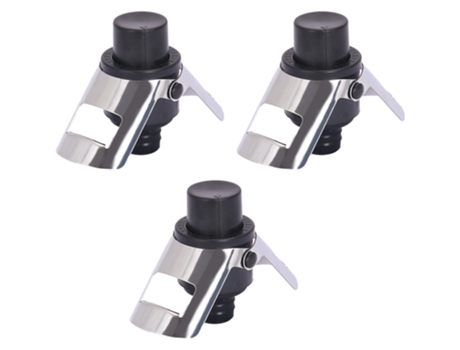 tapones de vacío para vino con bomba integrada para champán Prosecco y Cava-tapón para vino espumoso-negro ZMDECQNA