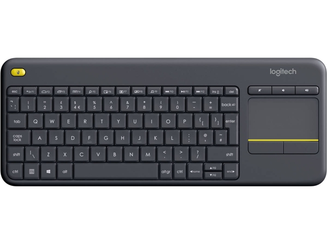 Teclado LOGITECH K400 Plus (Inalámbrico - Layout Belga)
