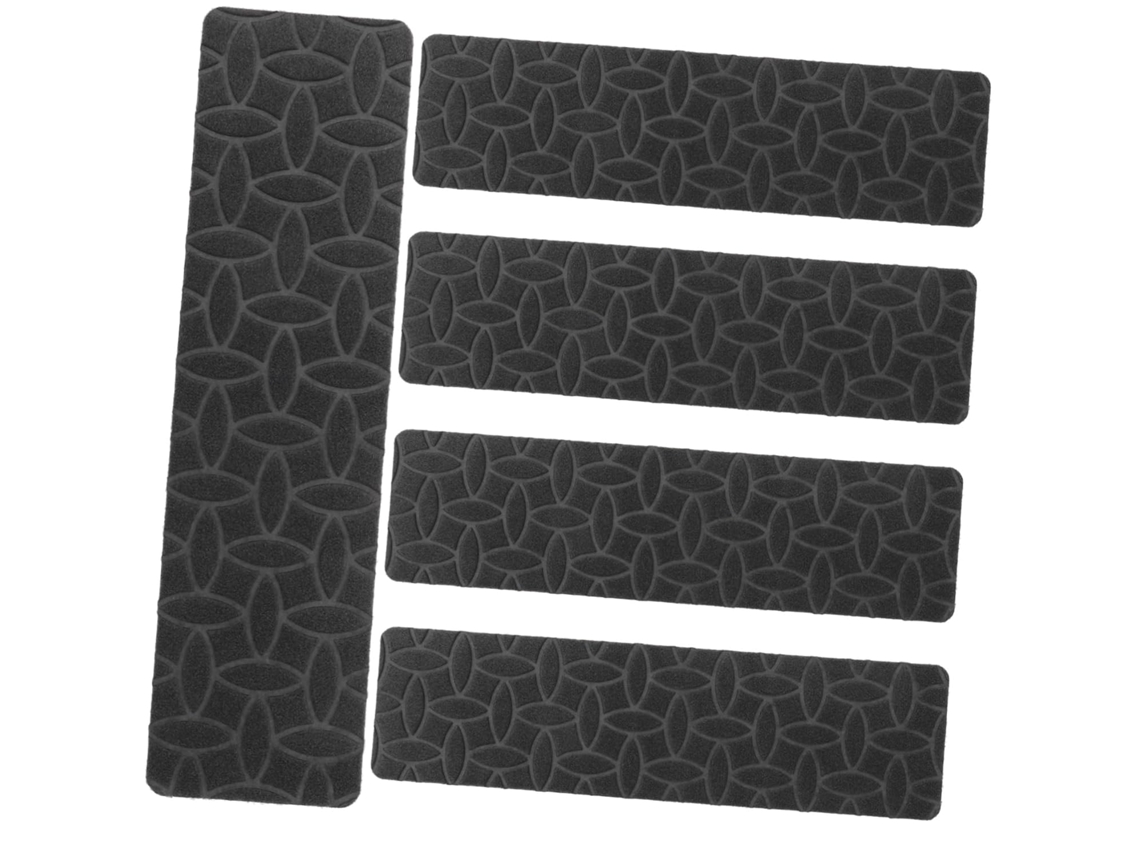 Juego De 5 Alfombrillas Autoadhesivas Para Escaleras De Interior, Fáciles De Limpiar.